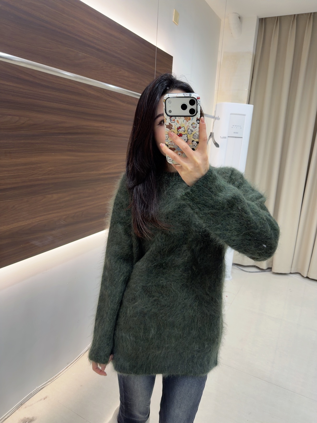 【锦瑟】白厂丝+山羊绒女士纯色圆领常规保暖高领秋冬F1089