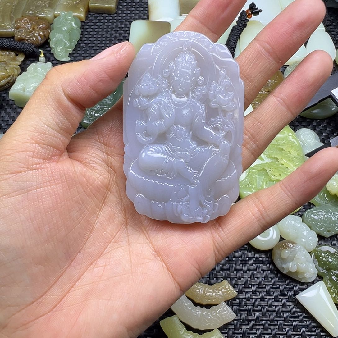 和田玉未镶嵌吊坠(不含链)