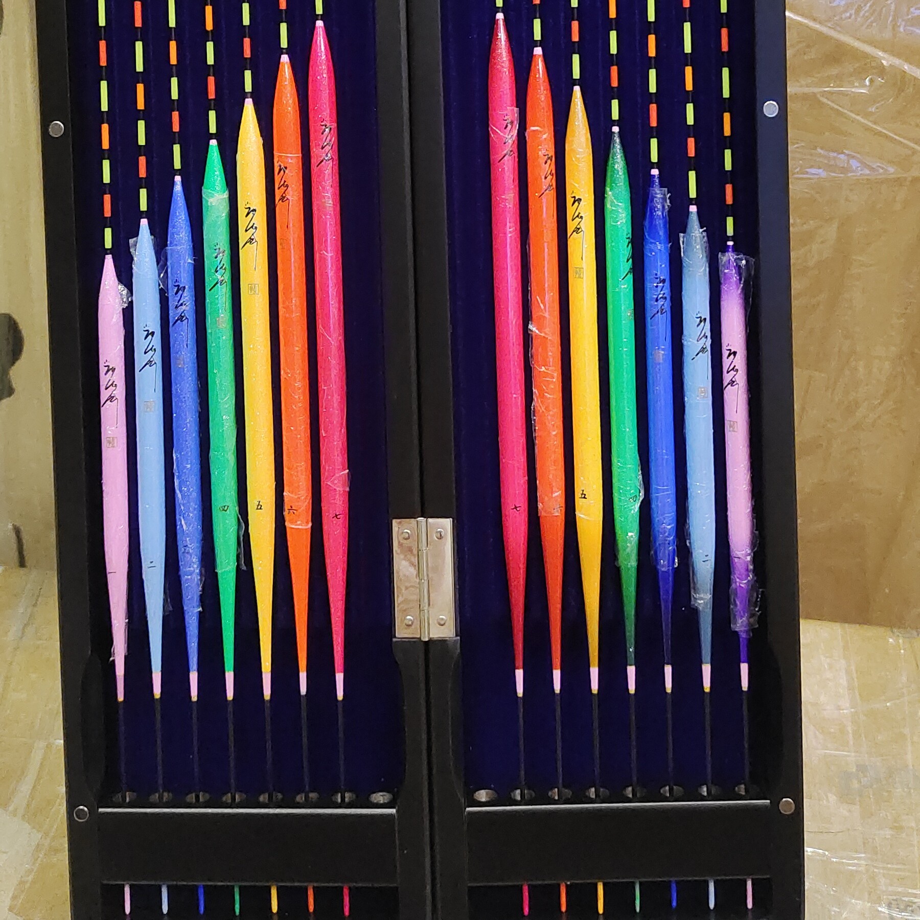 凯德胜 黑拉浮漂- S666空心尾七彩孔雀羽浮漂 户外野钓黑坑浮漂S-