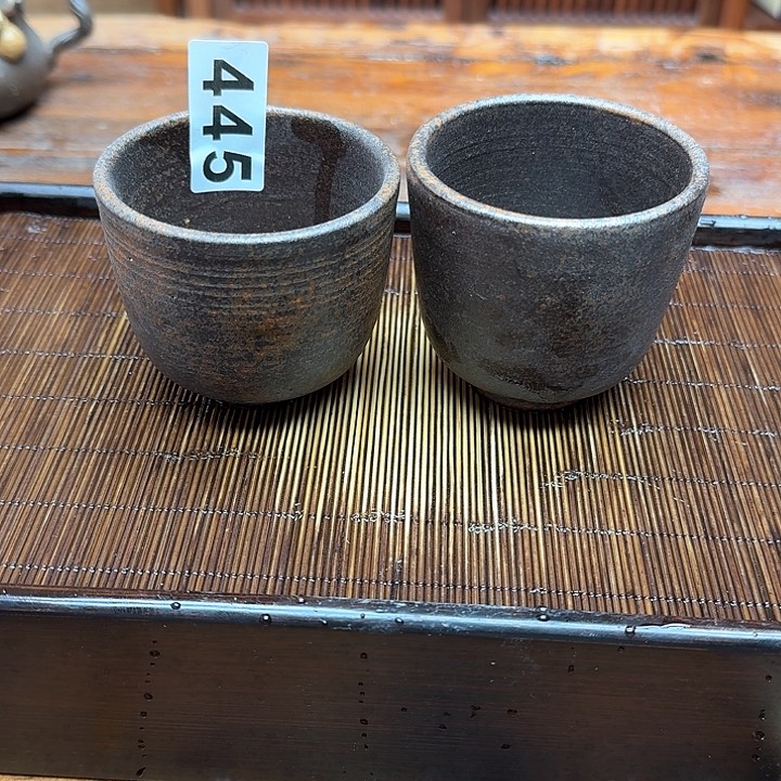 纯手工制作粗陶茶具