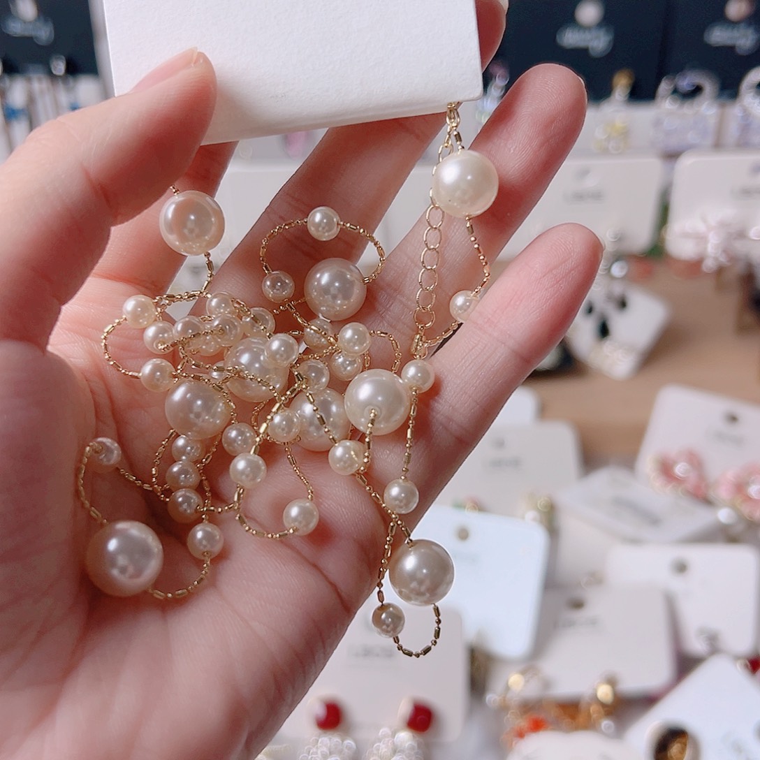 琉璃纯铜合金耳环的