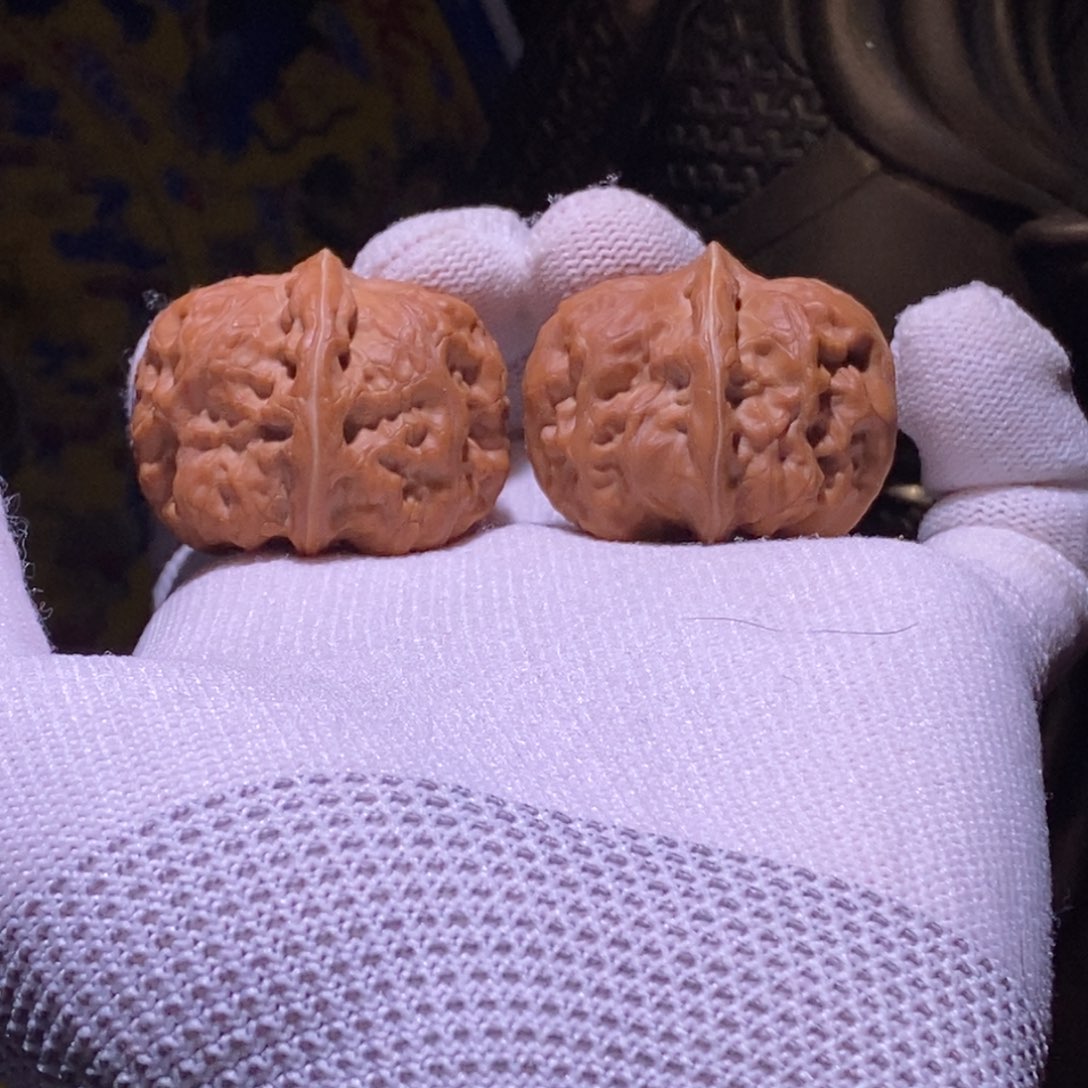 吊坠文玩核桃全品34 38 30门头沟元宝