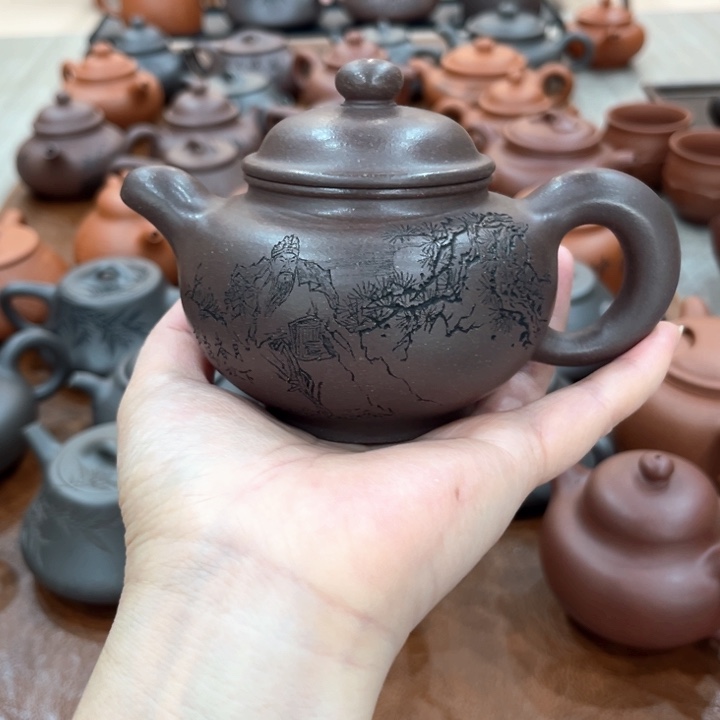 茶壶紫砂道洪掇子全手工制作