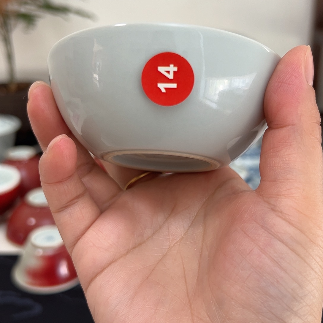 李***生手工手绘青花茶杯