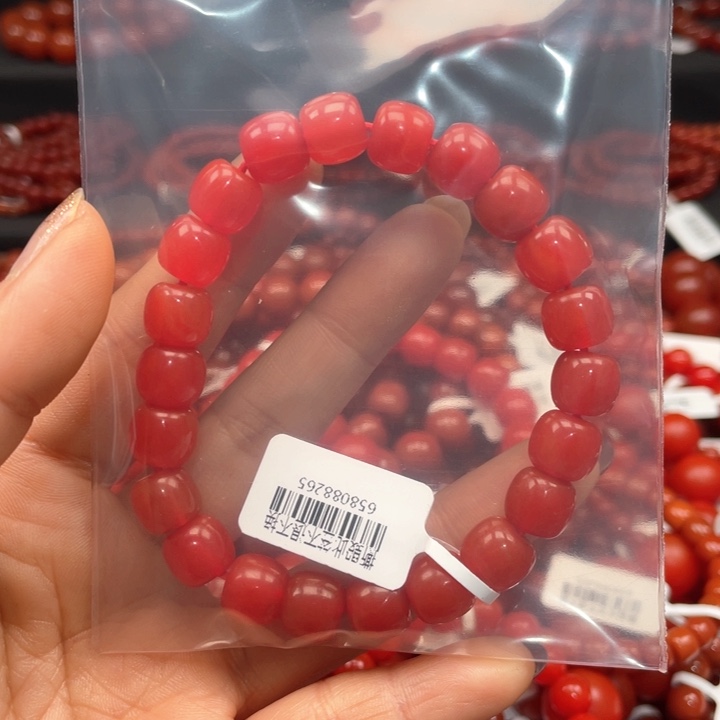 南红玛瑙手链未镶嵌花***.