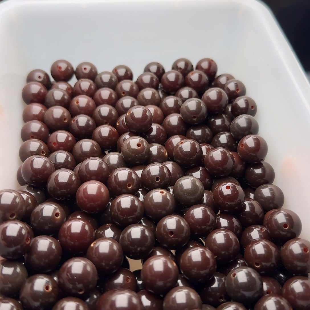 菩提根/象牙果吊坠50 颗菲料巧克力 13 圆