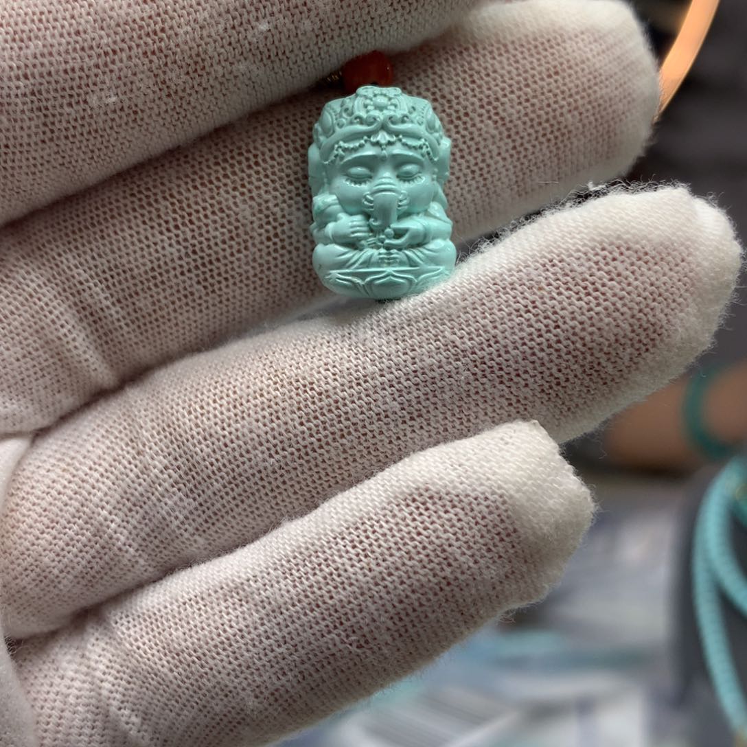 绿松石挂件未镶嵌