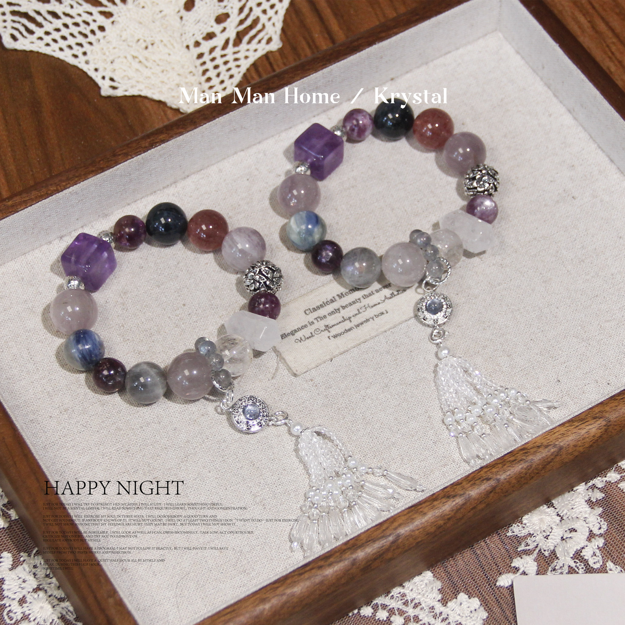 MMJ608紫祖母晶蓝晶石紫兔毛闪灵月光石虎眼石草莓晶白幽灵紫水晶