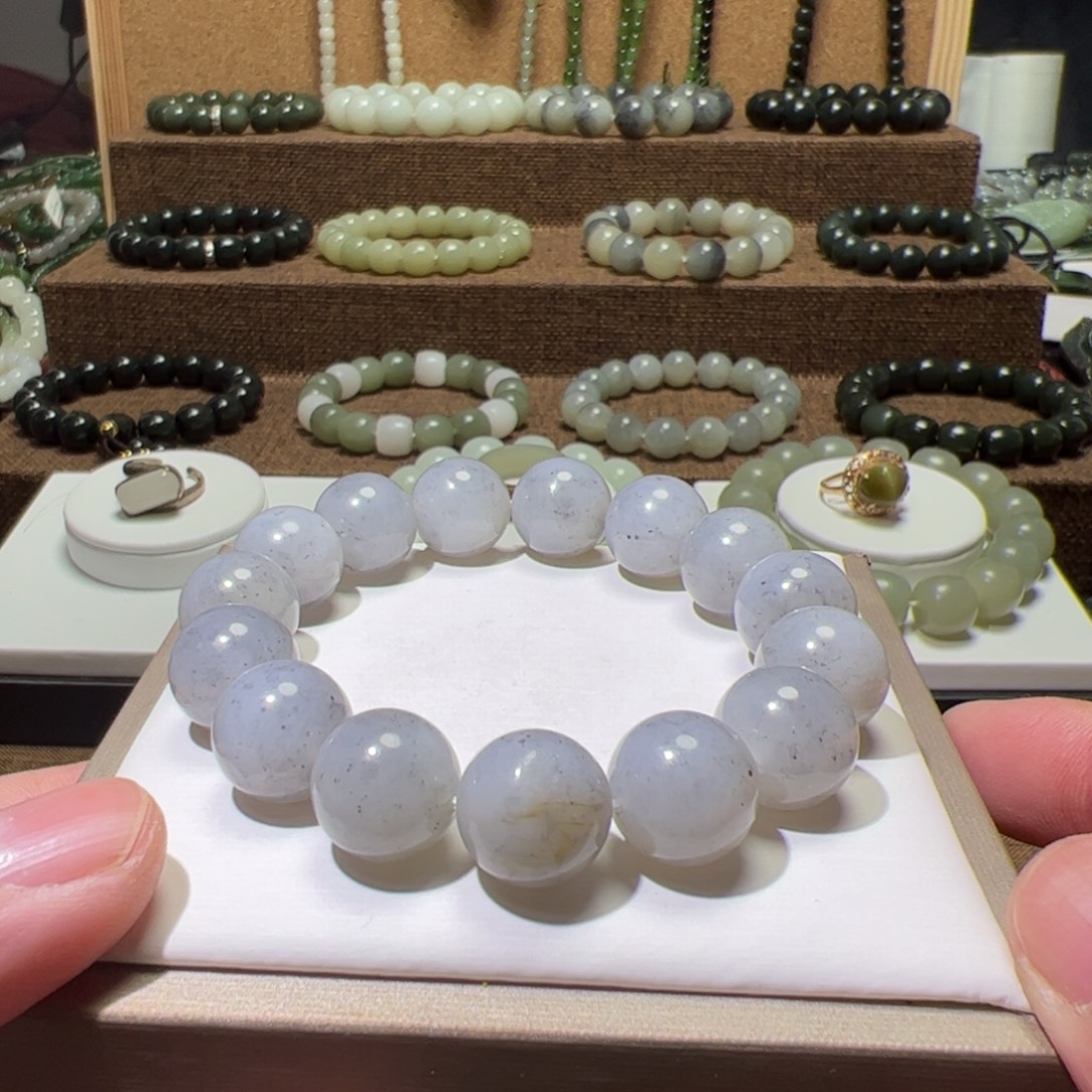 和田玉未镶嵌手链