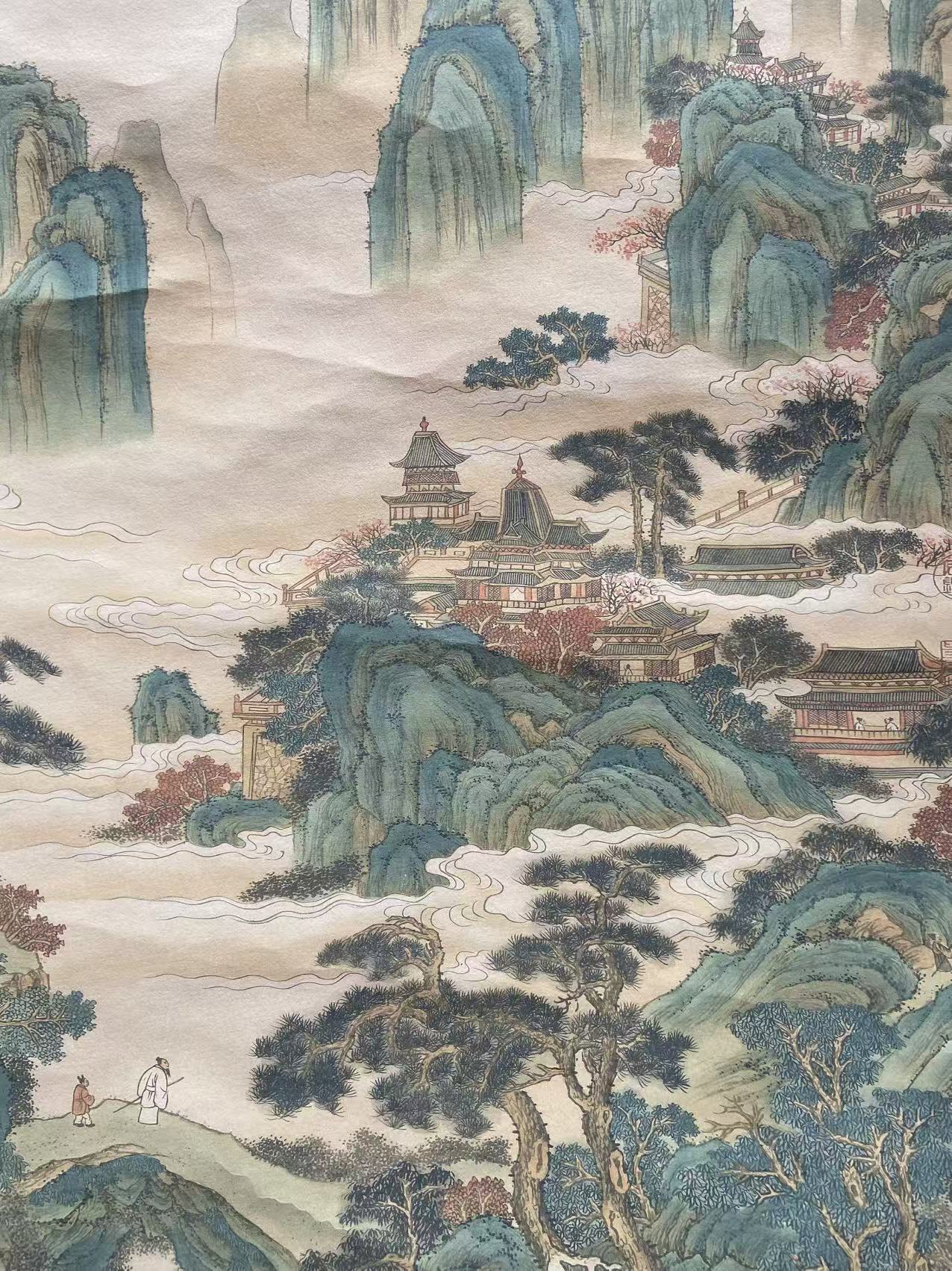 T竖幅精美装饰画