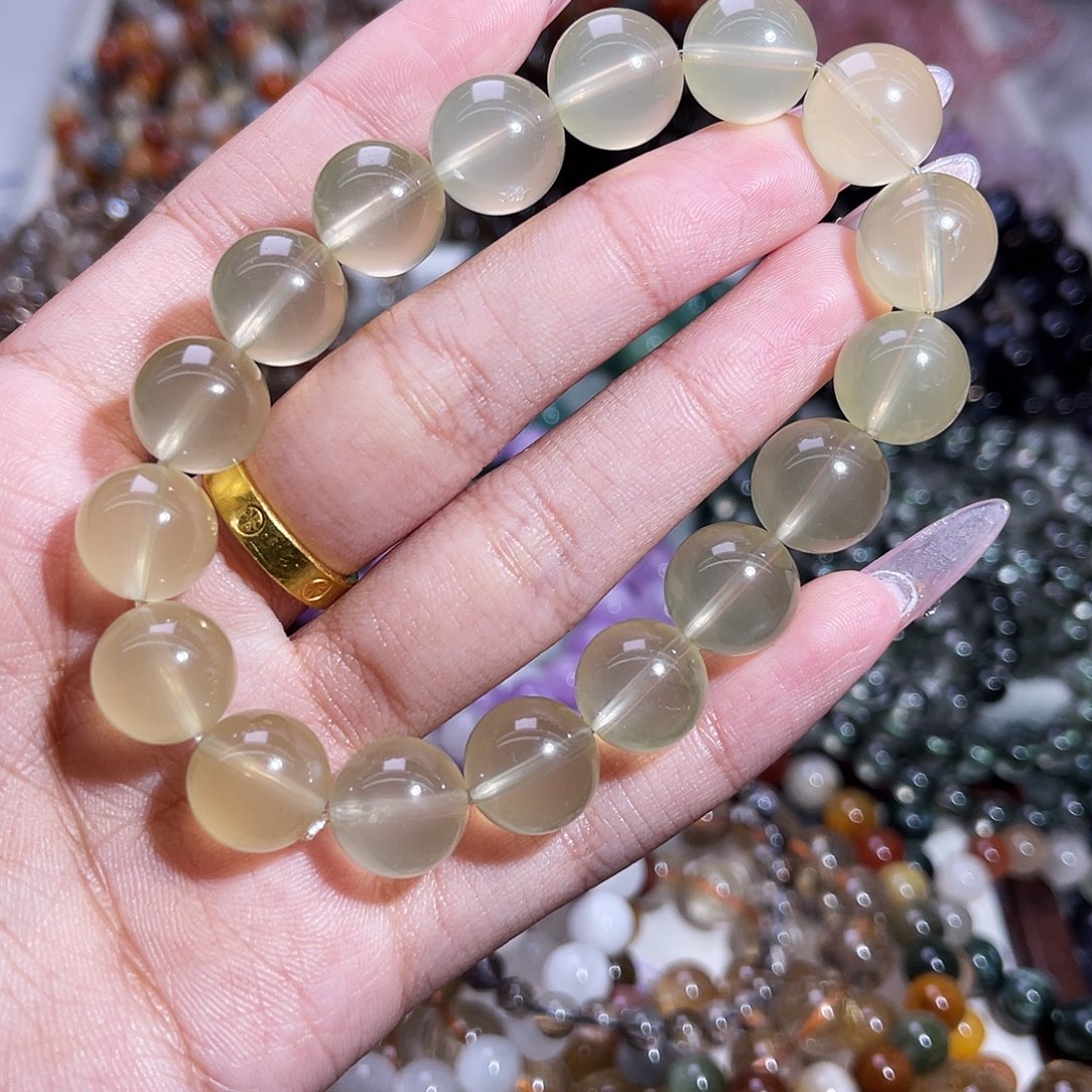 水晶手链未镶嵌柠檬黄水晶13