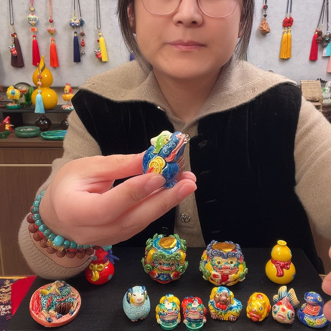 交趾陶三足蟾摆件