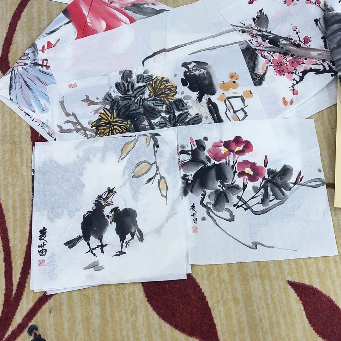 国画两张斗方shouhuizupp