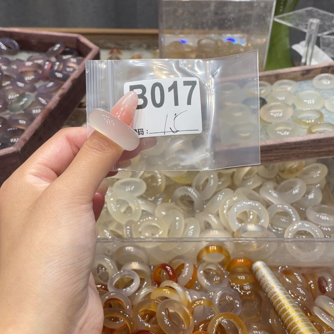 玛瑙/玉髓未镶嵌戒指017