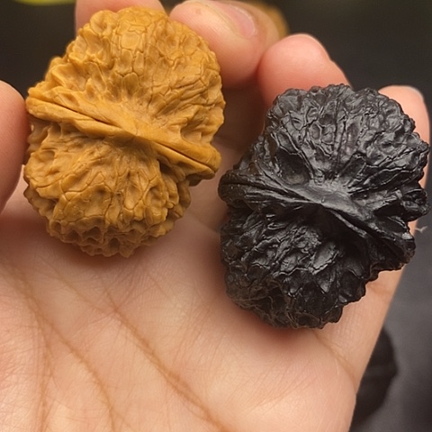 文玩核桃把件42尺麒麟元宝