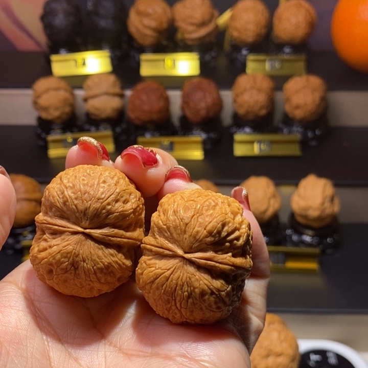 文玩核桃把件寿星头37尺