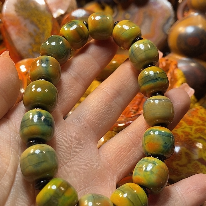 自***行玛瑙/玉髓未镶嵌手链