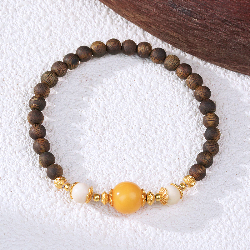 沉香【 贵自纳福   】 手串 （天然珠宝多样性发其一）