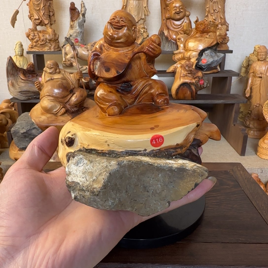 崖柏小木匠艺雕一物一拍