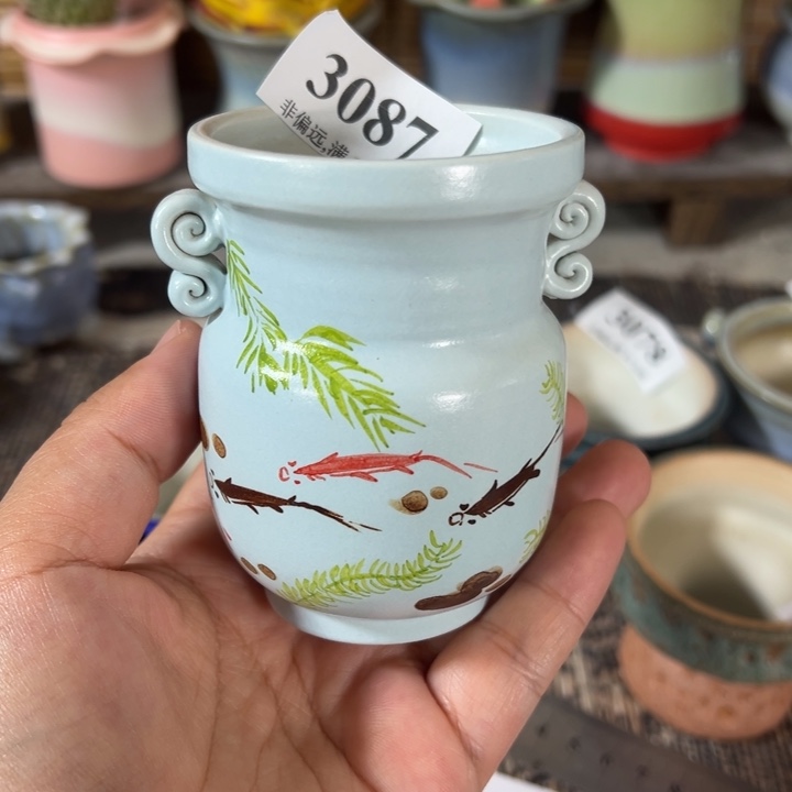 口5高8 手工花盆满30包邮