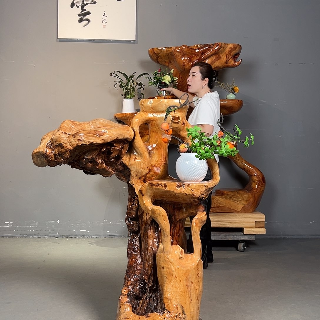 香樟木香樟木树根花架