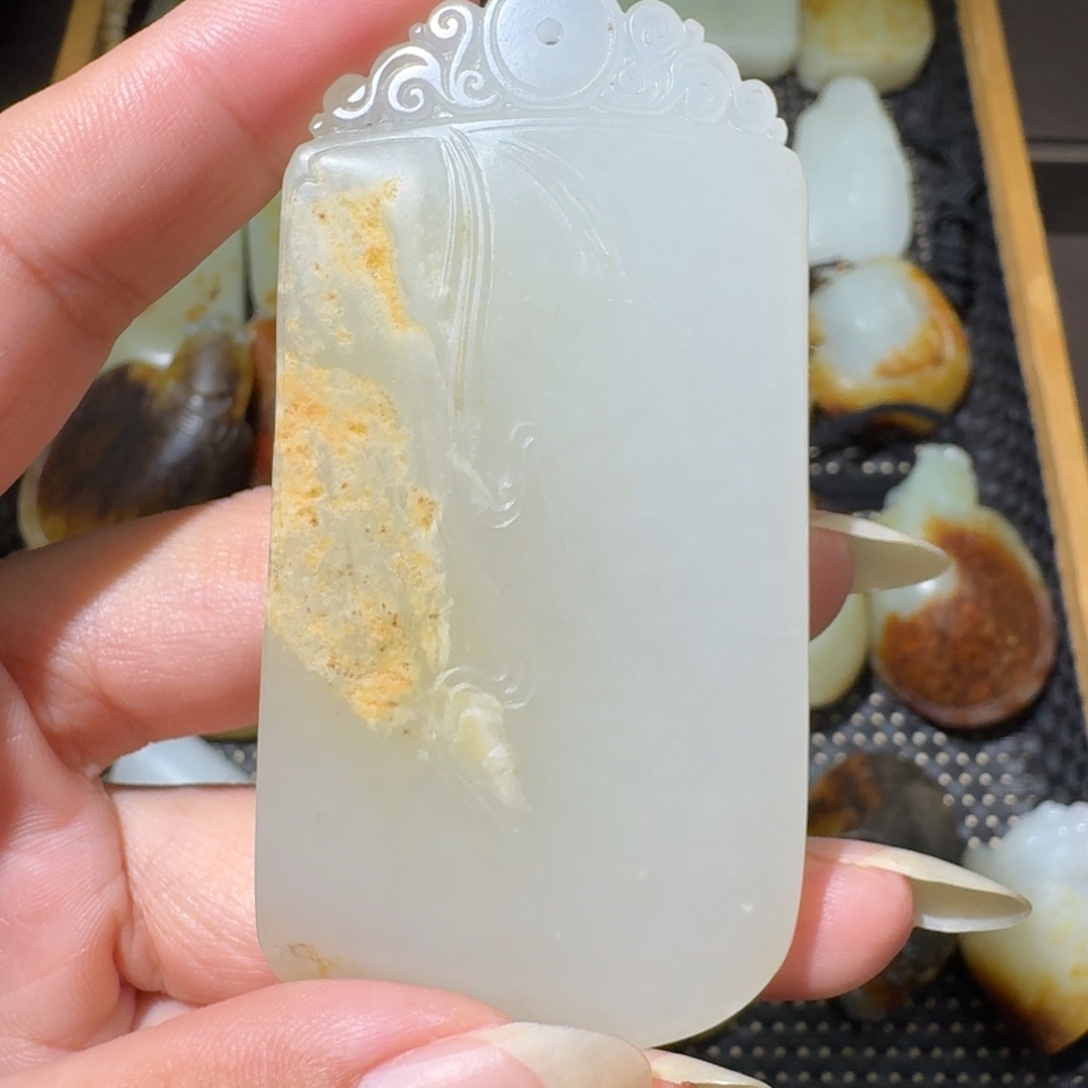 吊坠(不含链)未镶嵌和田玉