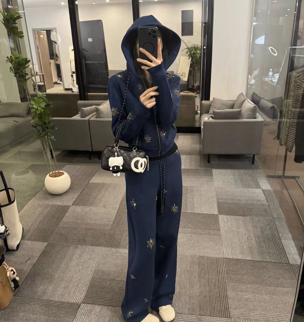 秋冬新款慵懒风高级感穿搭套装女显瘦减龄时尚休闲三件套