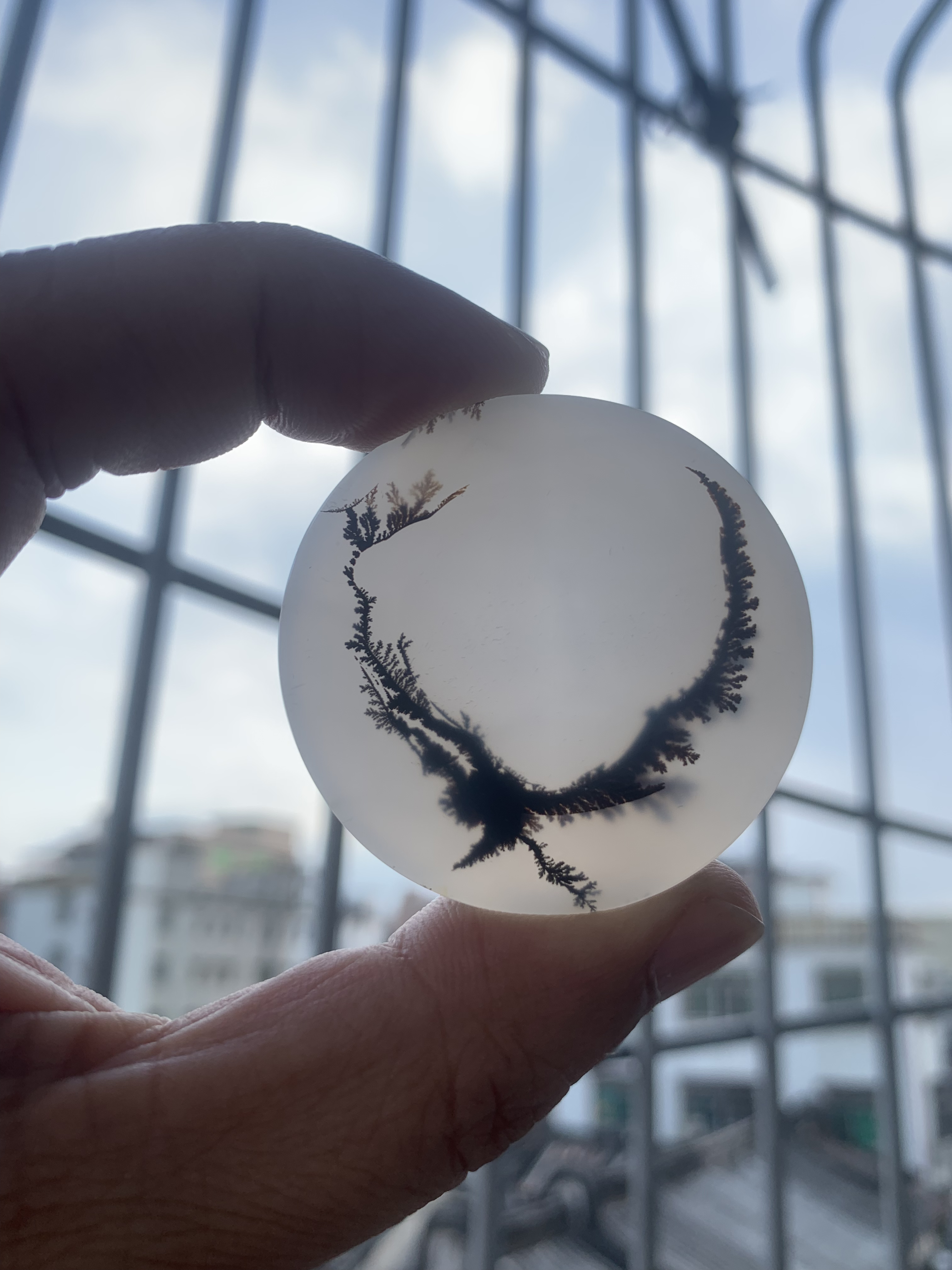 玛瑙／玉髓 吊坠圆牌