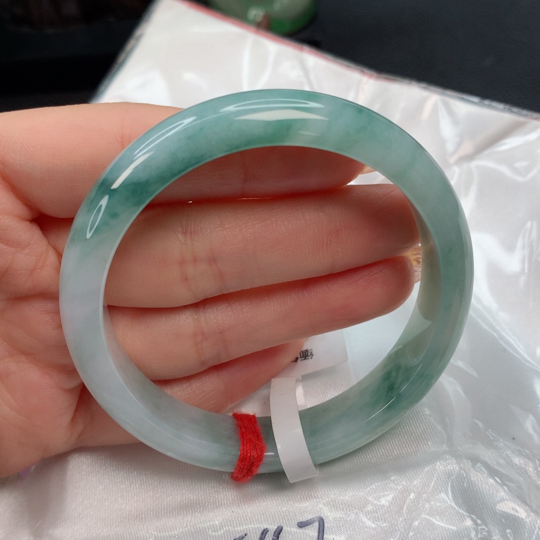 翡翠手镯未镶嵌54-55 半山水