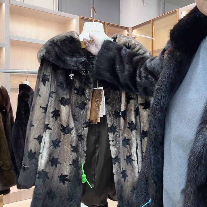 中长款大披肩枫叶01058