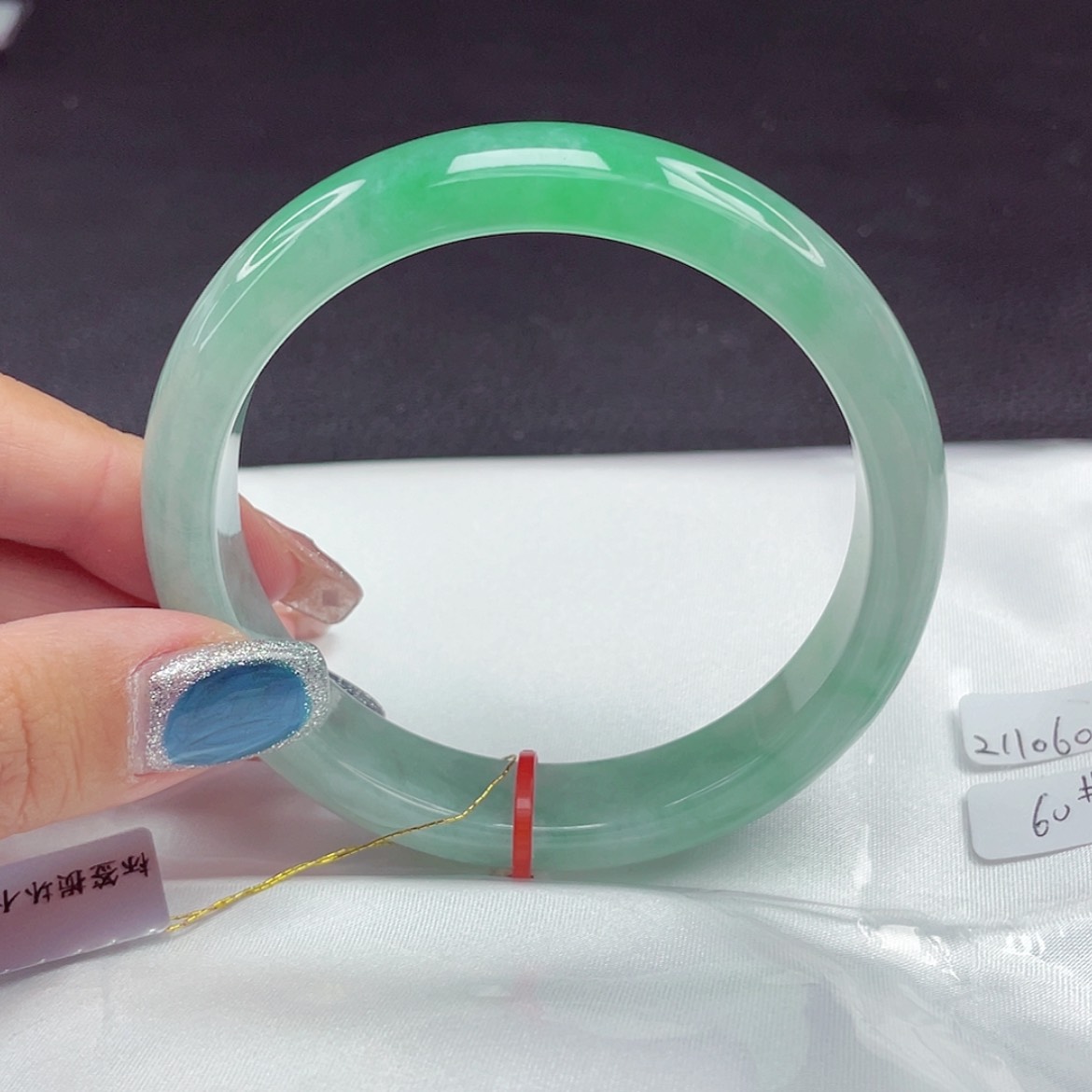 【闪购商品】未镶嵌手镯翡翠桐***宝60圈742