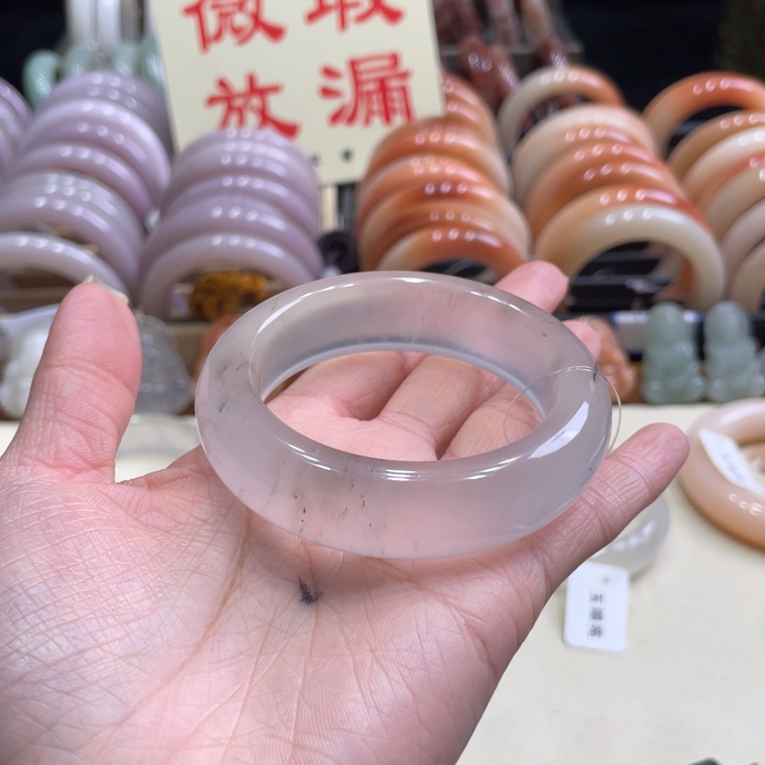 未镶嵌手镯石英质玉蜜***糖