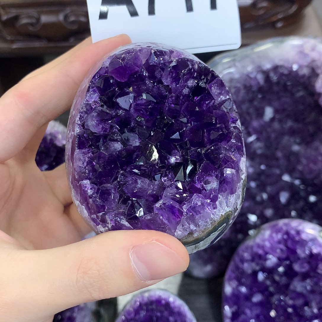 紫晶珠宝半成品未镶嵌717