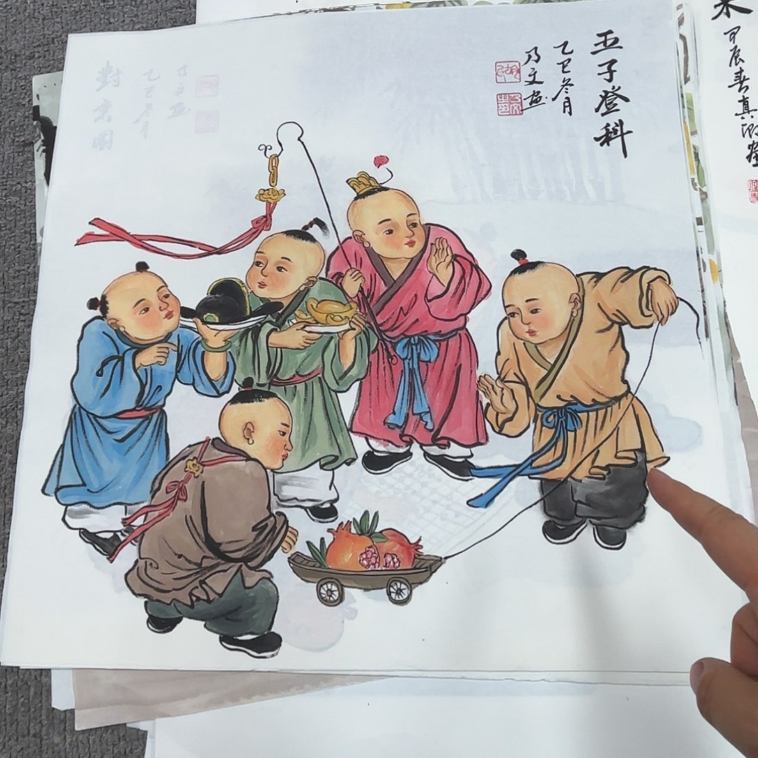 国画国画作品多次入选国内外