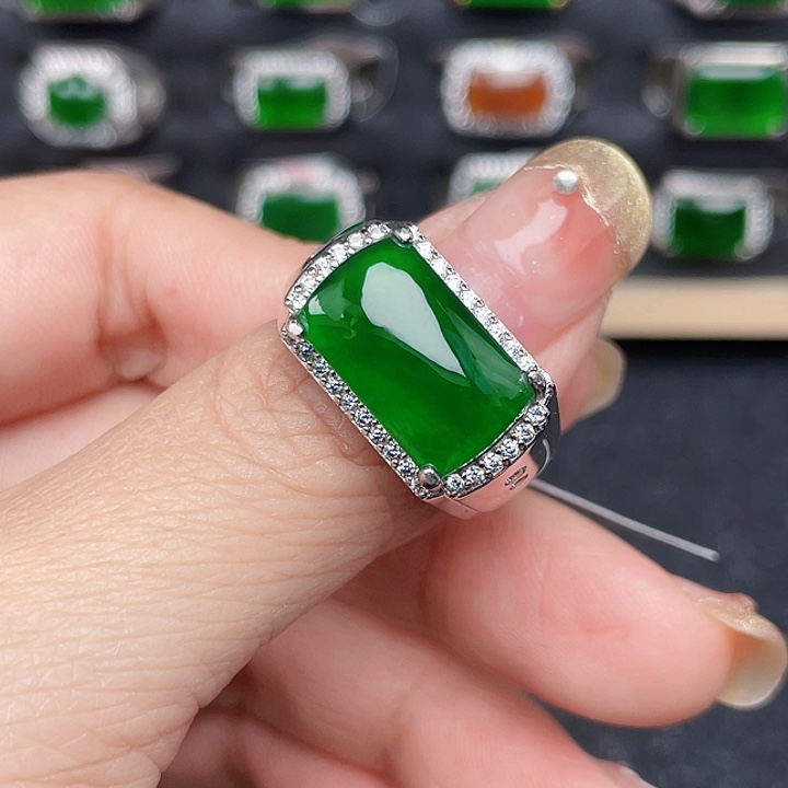 翡翠戒指银S925镶嵌用****9编号没有运费险