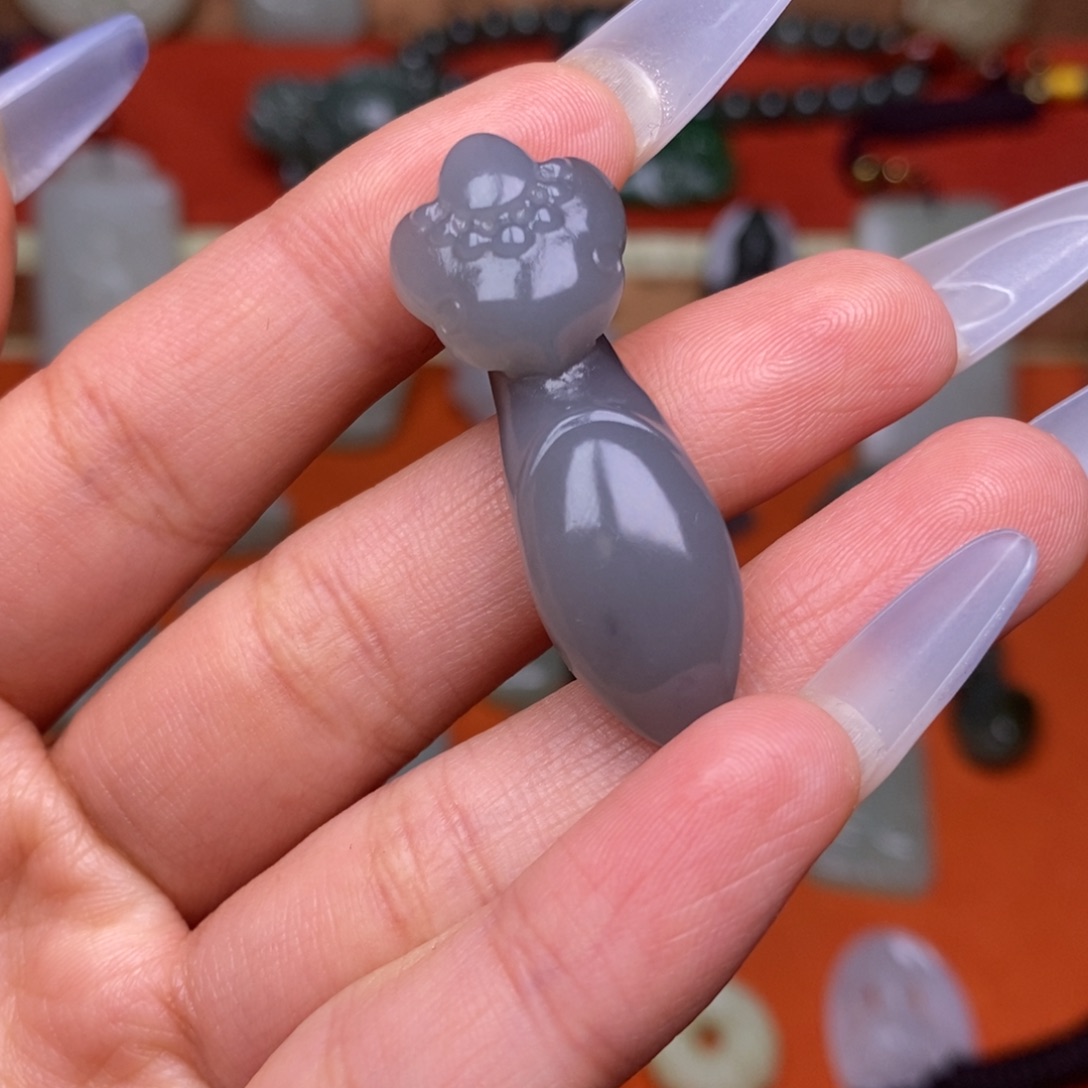 和田玉颈饰未镶嵌穿绳需备注