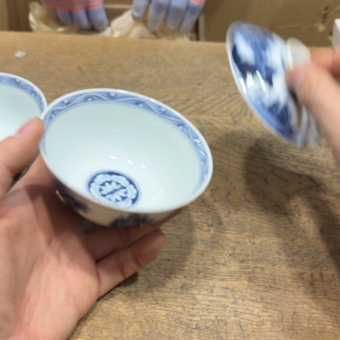 青***瓷般若中古美术工艺品