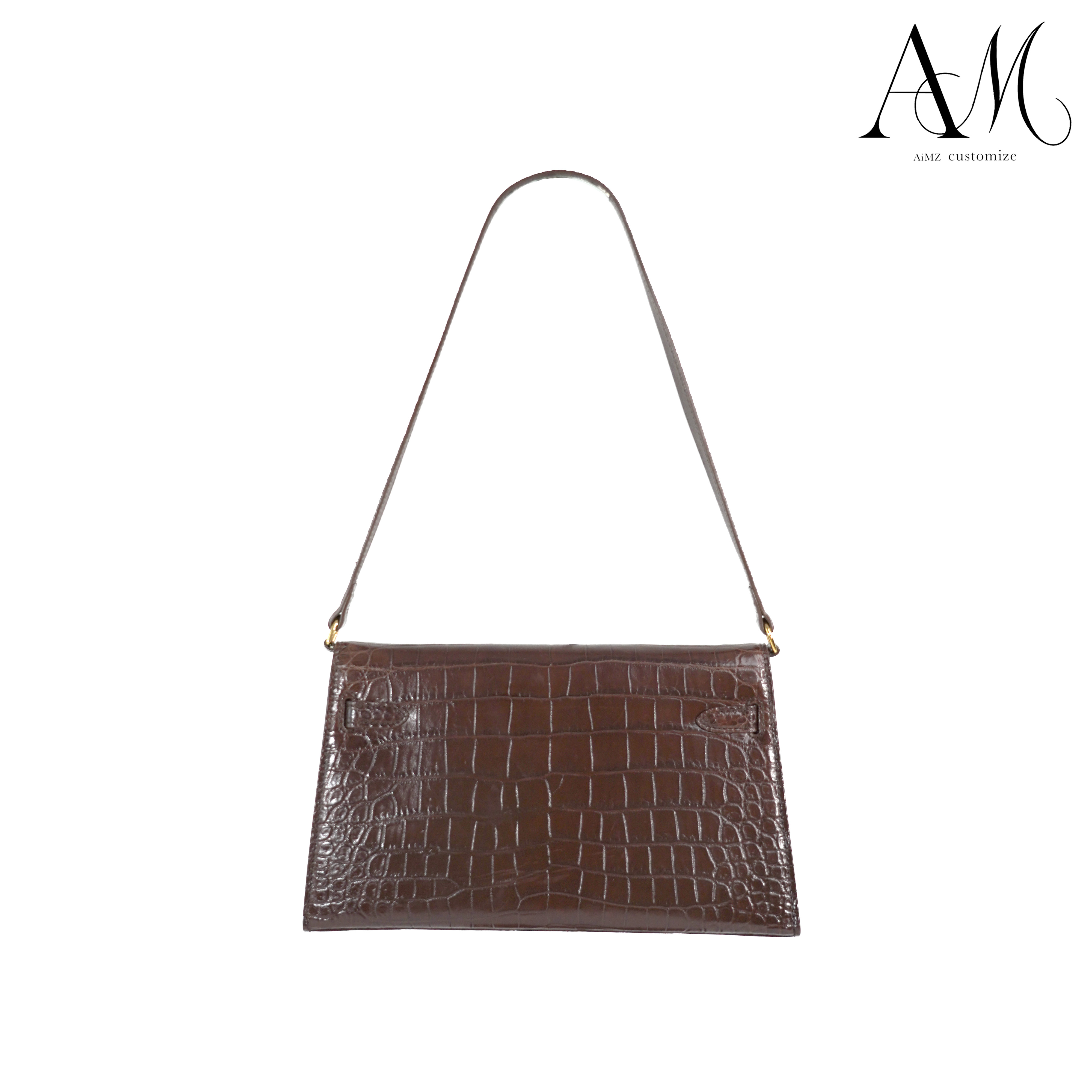 【丹姐】鳄鱼皮真皮女士时尚休闲女包-elan