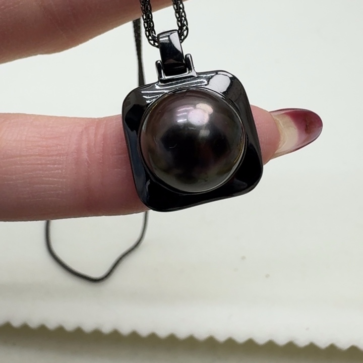 海水珍珠颈饰银S925镶嵌