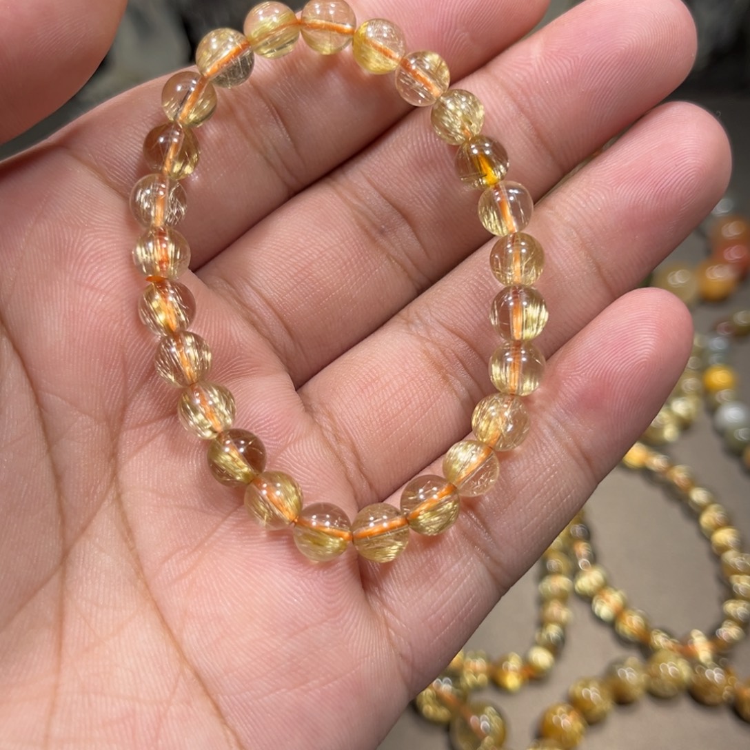 未镶嵌手链发晶金发晶