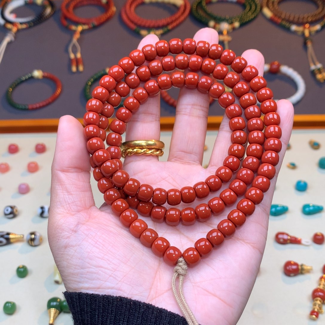 南红玛瑙未镶嵌颈饰