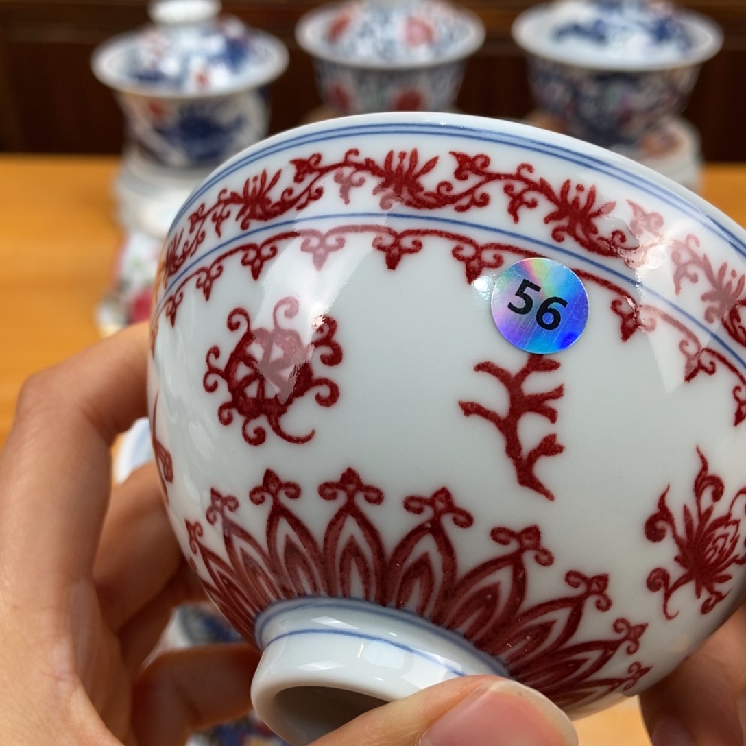 手绘现代茶具非古董