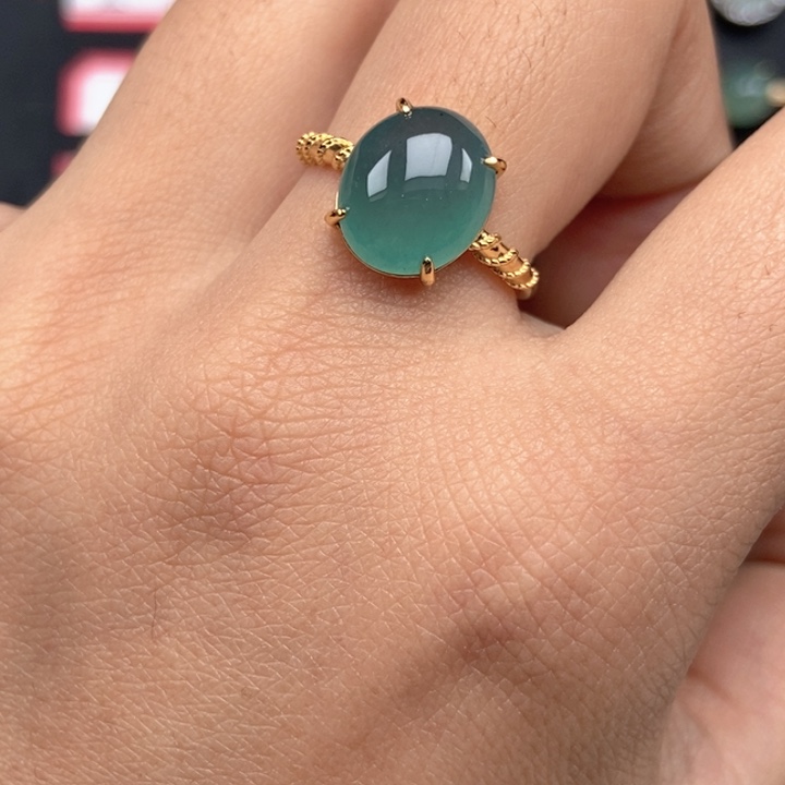 不***财翡翠未镶嵌戒指戒指