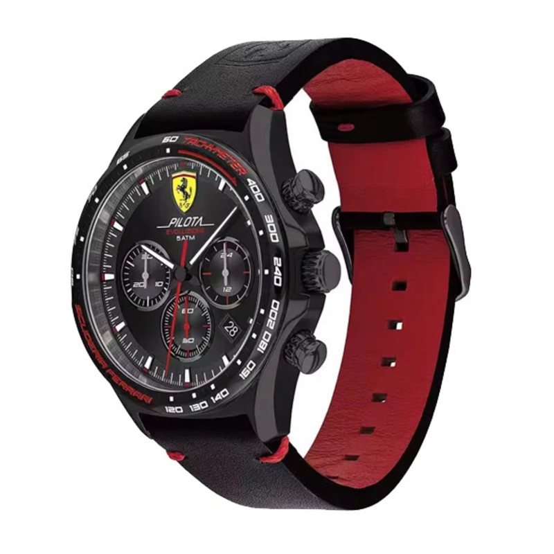 法拉利/Ferrari 黑武士 Pilota Evo系列 多功能防水 大表盘 44mm
