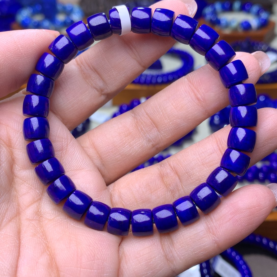 青金石手链未镶嵌8m