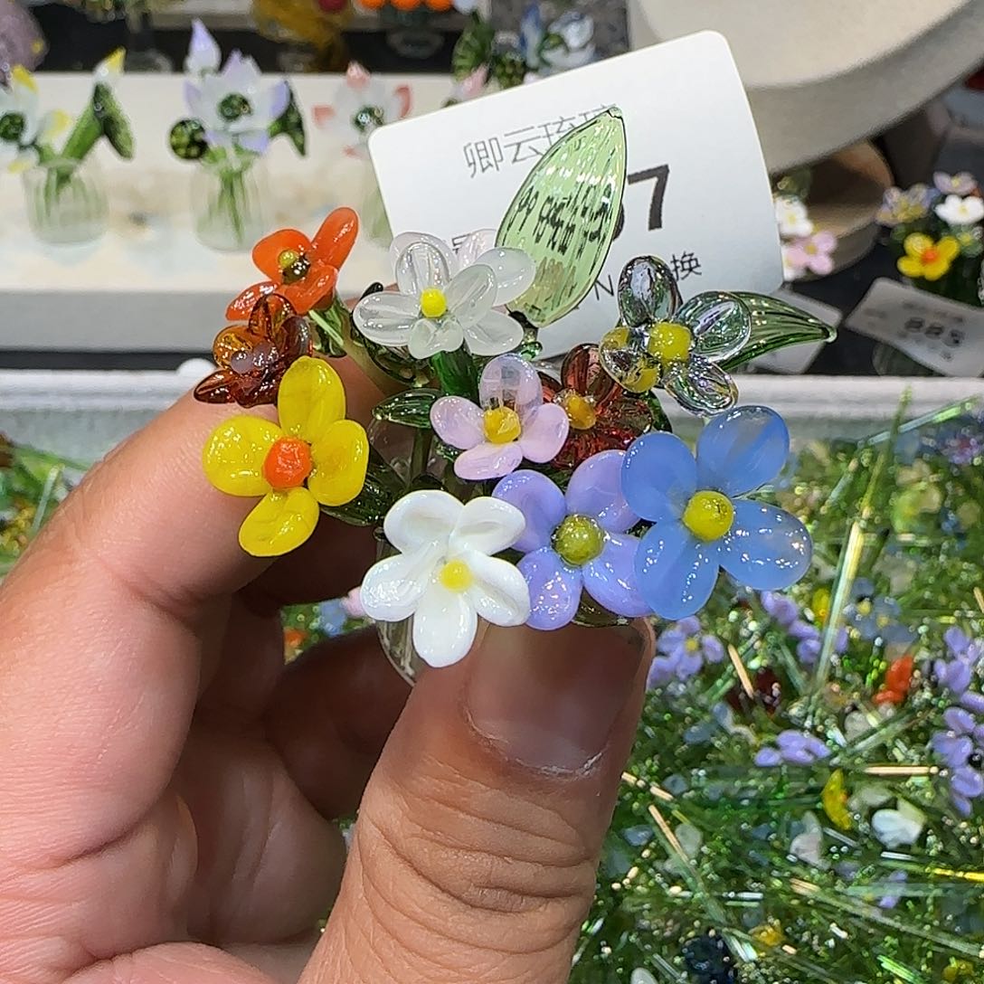 琉璃手工艺品897插花