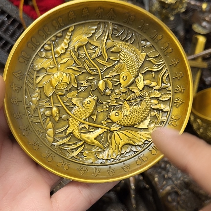 顺顺利利，铜器摆件