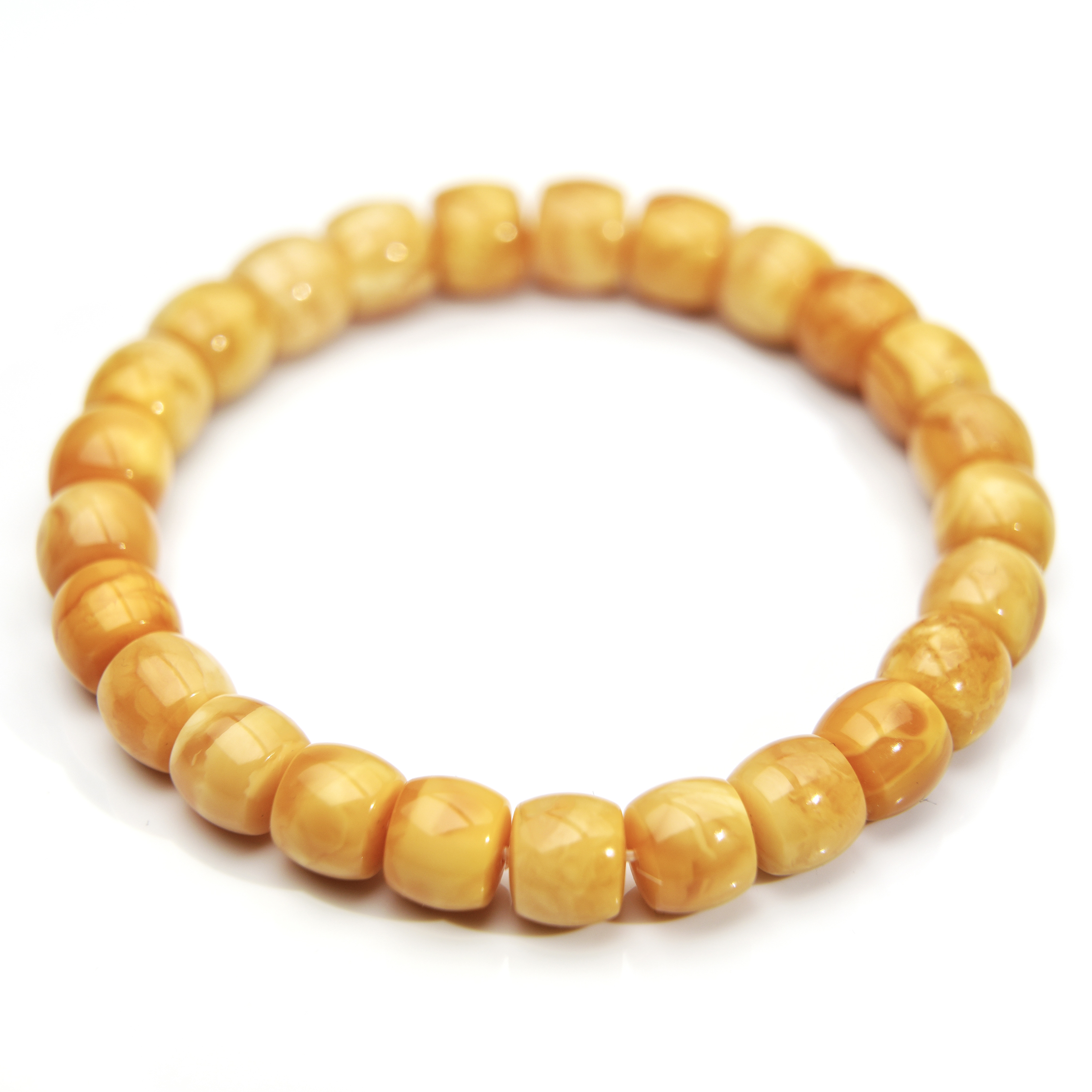 【玖仰文玩】俄料妖花蜜蜡直切单圈手串9mm JY126