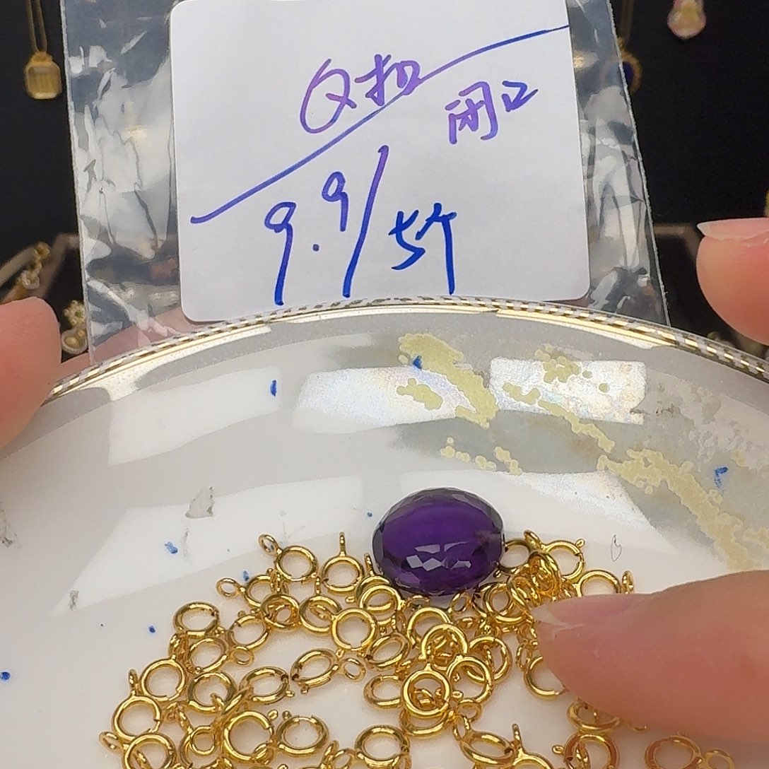 颈饰银S925镶嵌紫晶紫水晶925镶嵌62