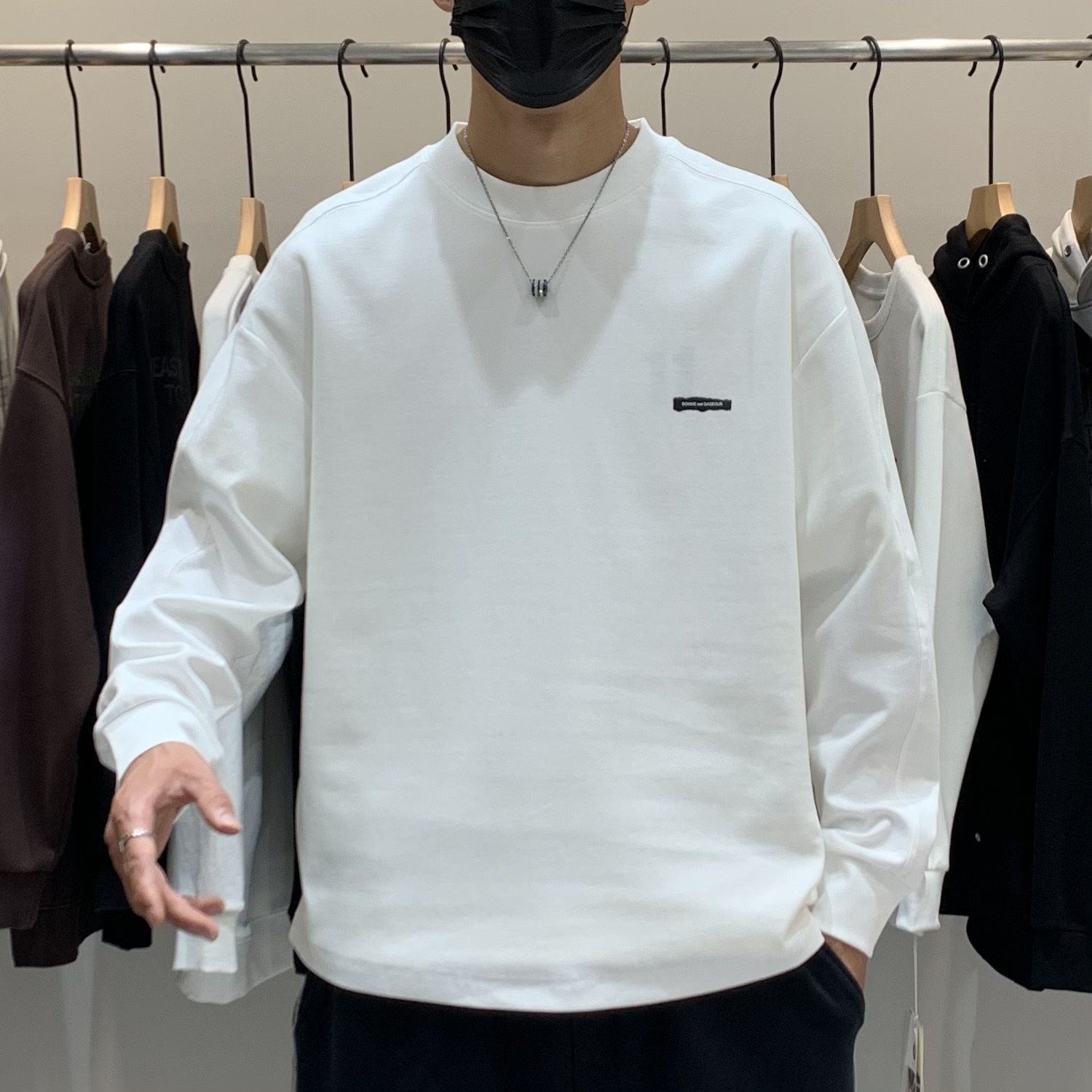 【通江恒宣】C96577卫衣男士春秋长袖休闲百搭宽松圆领卫衣